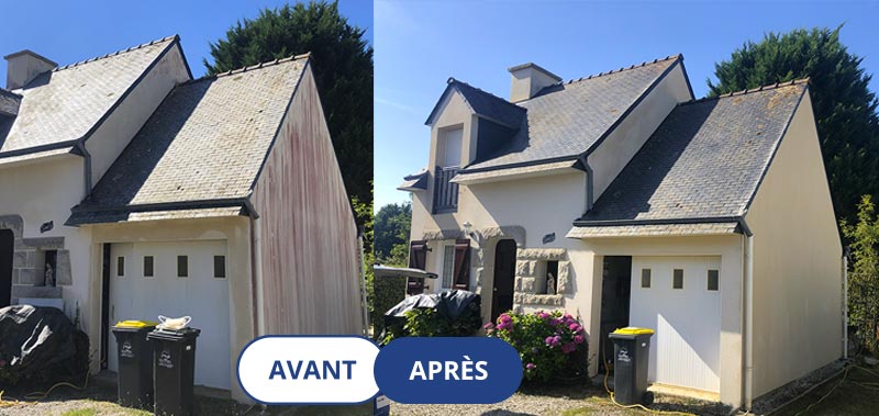 TS BAULOISE : Artisan peintre sur la Baule en Loire-Atlantique (44) : travaux de toiture : bettoyage et démoussage toiture. Peinture hydrofuge toiture. Travaux de façade : Nettoyage et démoussage façade. Ravalement peinture façade. Imperméabilisation façade. Peinture boiserie et ferronnerie. Nettoyage des extérieurs et peinture d’intérieur : mur, plafond, boiserie…Pose de revêtements murauxpour la rénovation intérieure de la maison.