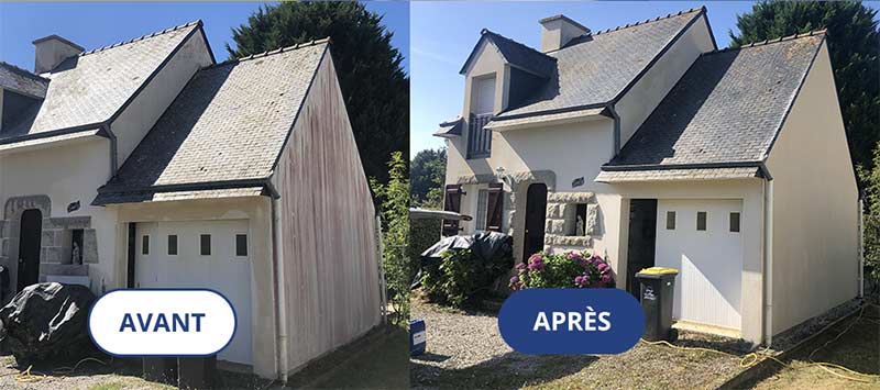 Ravalement peinture façade - TS BAULOISE : peintre sur la Baule (44) : nettoyage et démoussage façade. Peinture et imperméabilisation façade. Peinture boiserie et ferronnerie ... en Loire-Atlantique (44)